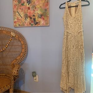 Elegant 70s vintage midi dress